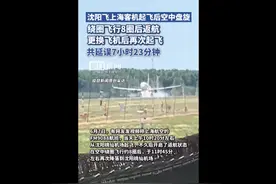 沈阳飞上海一客机，起飞绕8圈后返航图片