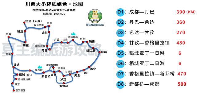 100幅黄金旅游线路地图：涵盖新疆、西藏、四川、云南、青海多地