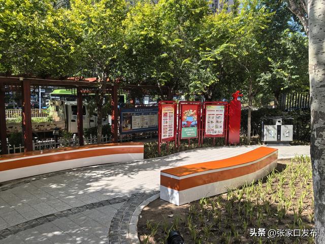 桥西区安馨园“口袋公园”建成开放