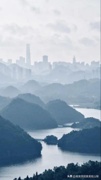 观山湖晨曦秘境 | 登九龙山顶 邂逅“小千岛湖”如画风光