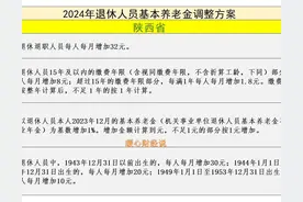 陕西省2025年养老金调整临近，养老金1000元涨幅会比4000元高吗？图片