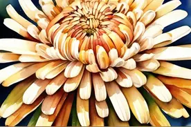 菊花怎么画？图片