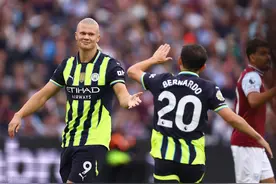 英超-哈兰德连场戴帽 迪亚斯乌龙 曼城3-1西汉姆 三连胜继续领跑图片