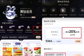 酒店积分当钱花：美团黑钻会员享20%积分抵现 广东、四川用户最积极图片