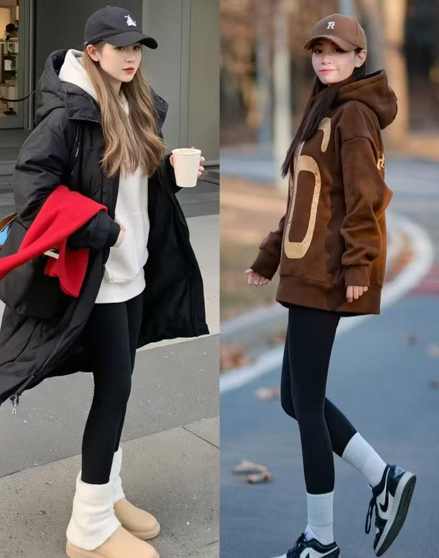 降温啦，“鲨鱼裤”今年冬天火爆了，中年女人这样穿时髦又显瘦！