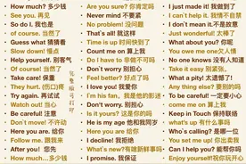 背完这1000句！和老外轻松交流！中学口语必备图片