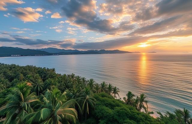 黎述盛：三亚冬野递景图