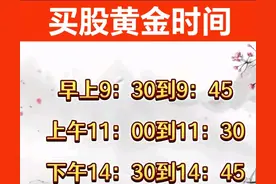 买卖股票黄金时间（建议收藏）图片
