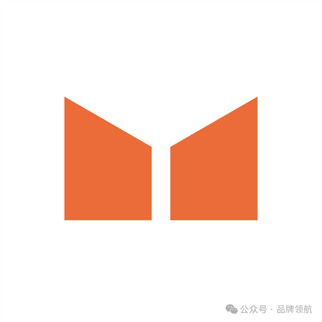 字母M图形创意logo，M的识别在26个字母中排第四