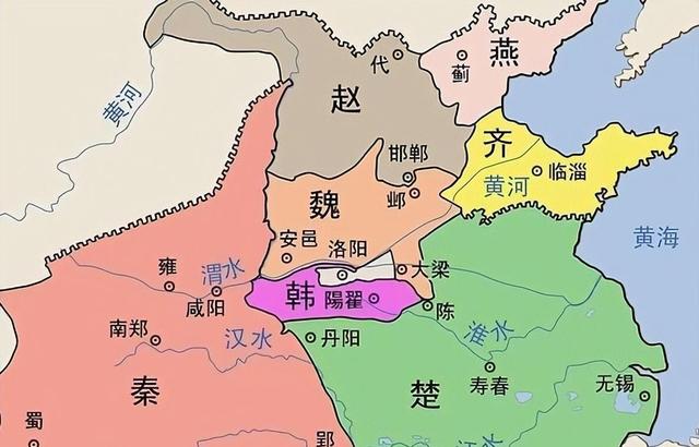 战国七雄：秦楚齐燕赵魏韩，分别在哪些省份，有你家乡吗？