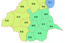 建国后山东省菏泽地区行政区划变迁图片