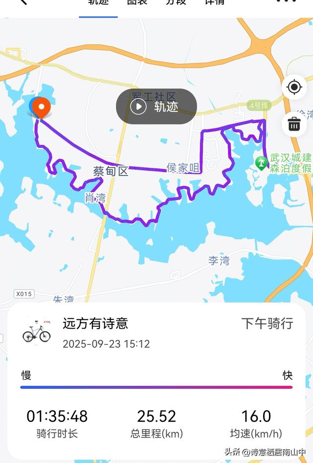 2025后官湖绿道骑行:大环湖失败，多处截断，对岸更无路！