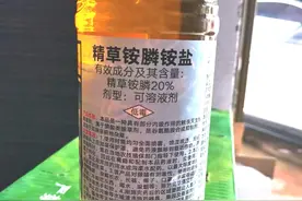 它是草铵膦的升级版，活性提升两倍，死草更快更彻底，你用过吗图片