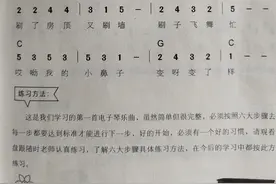 初学者看电子琴谱图片