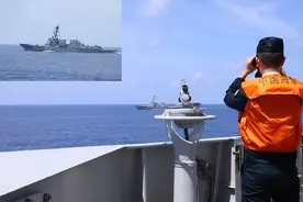 大批战舰监视美舰，055停美济礁，轰6降落西沙，中方提出5个停止图片