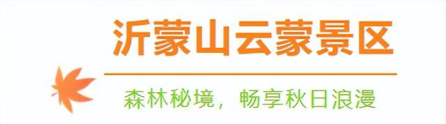 跟着色彩游临沂 | 红叶漫山・秋韵沉醉之旅 美到尖叫