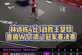 林诗栋战胜头哥王楚钦晋级决赛，与德国华裔邱党争冠图片