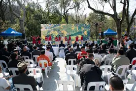 2025杭州市森林消防主题宣传活动在黄龙洞举行——区域联防织密防火天网 科技赋能筑牢绿色屏障图片