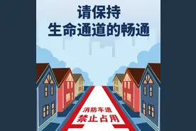 温馨提醒：消防通道禁止停车，生命通道请勿占用图片