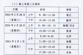 武汉市高三二调考试安排出炉！检验一轮复习的时刻来了！图片