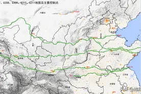 国道G307、G308、G309、G310、G311地图及主要控制点图片