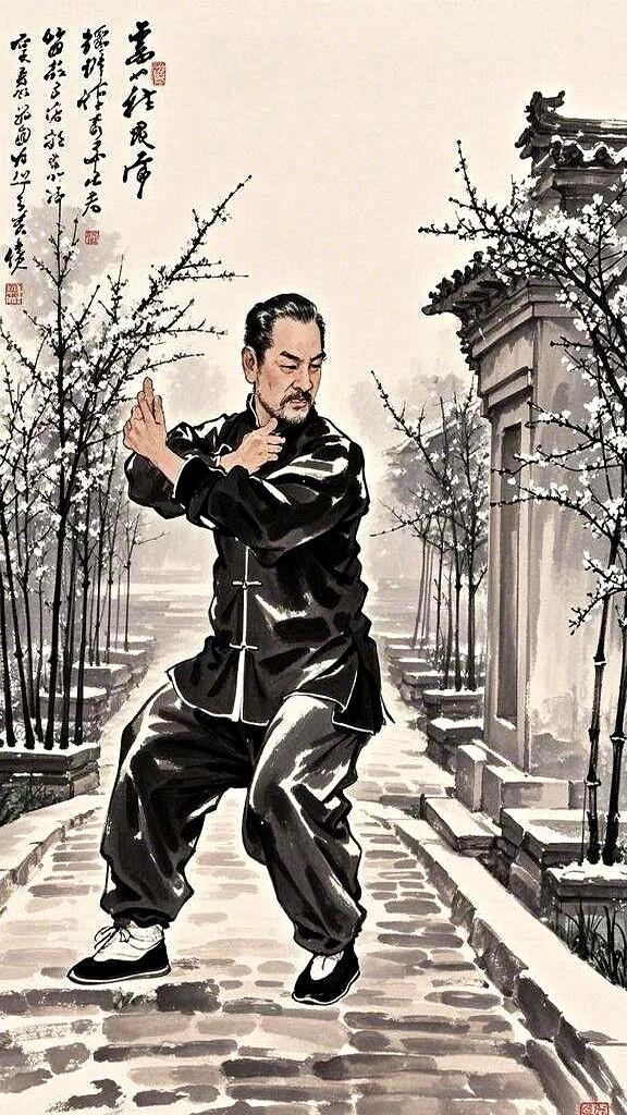 生活无处不八极。随意而成的八极行走桩，走路练八极功