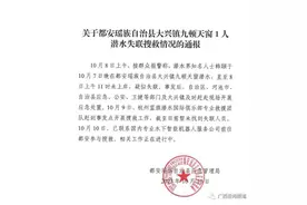 广西都安九顿天窗最新搜救情况：暂未找到失联人员，已联系机器人服务公司参与搜救图片