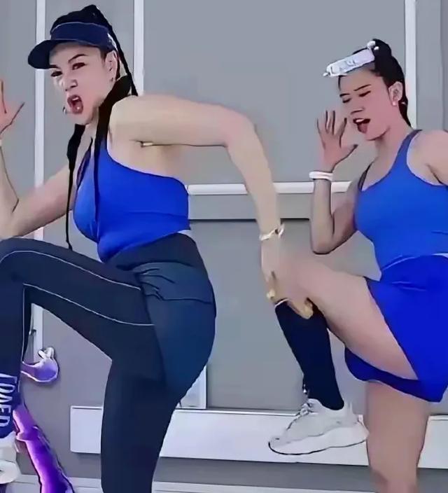 钟丽缇也太尴尬了吧！一身赘肉还天天直播教人跳健身操。勇气可嘉