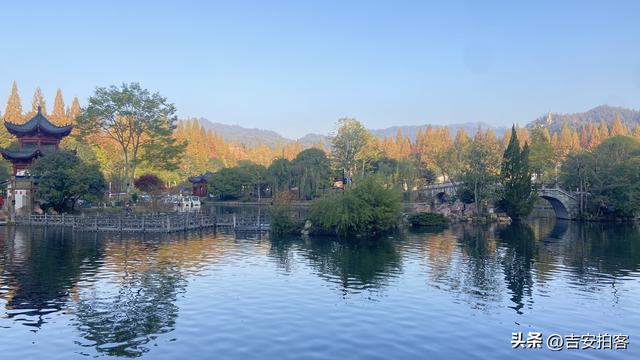 美丽吉安：初冬的井冈山挹翠湖公园风光迷人（摄/王伟）