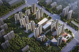 西安航天基地新和村安置小区项目首栋单体主体结构封顶图片