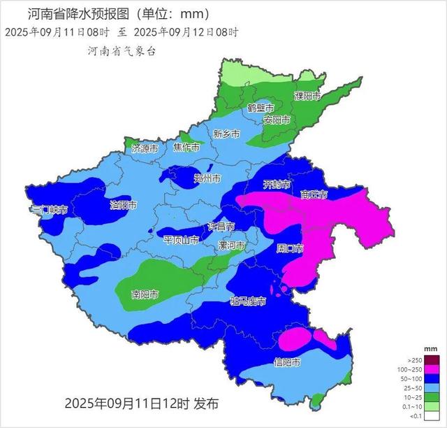 河南本轮降雨强度到底有多大？雨还要下多久？未来三天天气预报