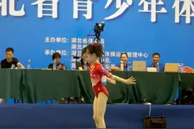 杨云俩女儿体操比赛首秀，杨威观赛太激动，直言冲击奥运有希望图片