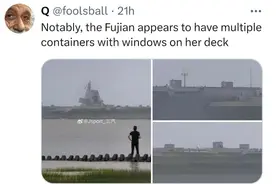 日渐迷茫，福建舰开始第四次海试，飞行甲板上多出6个集装箱板房图片