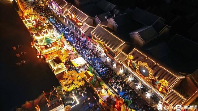 首个黄河文化不夜城点亮济南济阳引来打卡热潮