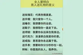 女人一定要明白，男人给你送礼物的含义是什么？图片
