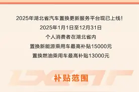 2025年湖北省汽车置换更新服务平台上线！换新能源车最高补贴15000元图片