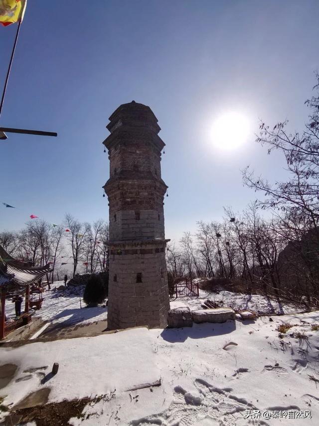 雪后初霁登顶嵯峨山，走荒野雪原，看千年悟空塔，感受历史的烟云