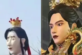 笑麻了！四川一景区也有游神活动，太潦草了，视觉效果辣眼图片