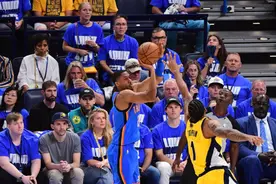 切特创纪录！ 亚历山大34+8全队5人得分15+ 雷霆擒步行者大比分1-1图片