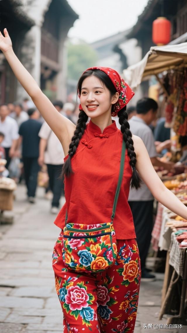 当我穿花衣回村，辣椒地秒变秀场！