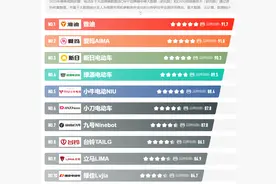 最新电动车十大品牌，第一名名至实归，你最爱的是哪个呢？图片