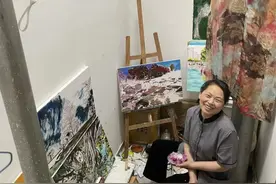 大龄北漂“保洁员画家”丢掉工作之后图片