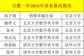 合肥一中2025年清北人数估计要破纪录图片