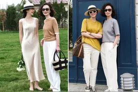 被三木妈妈“高级”穿搭惊艳了，款式简单细节感拉满，耐看有气质图片