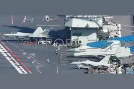 弹射测试并不难，全套舰载机集体亮相，福建舰到底有多强？图片