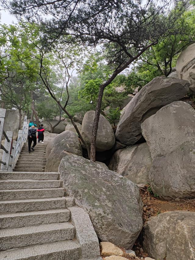 去爬崂山（仰口与太清两座山）
