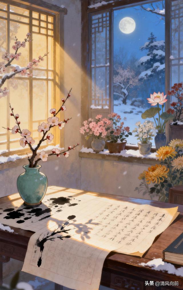 人间烟火暖岁月	，诗心万卷寄流光