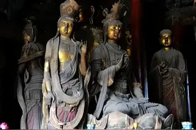 薄伽教藏殿塑像，与汉族不一样风格，表现出契丹民族的审美特点图片