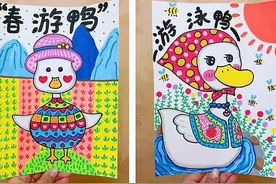 春天创意绘画—彰显春天童趣的春色绘画快用马克笔勾勒的春季色彩图片