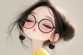 有没有发现，戴眼镜的女孩真的是娇俏可爱图片